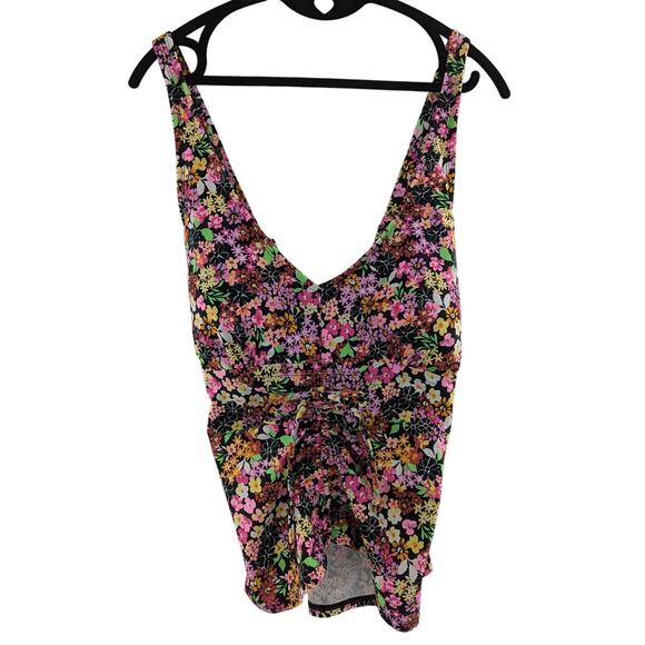 California Waves Swim Top Floral Ditsy Print Tankini - Picture 6 of 13